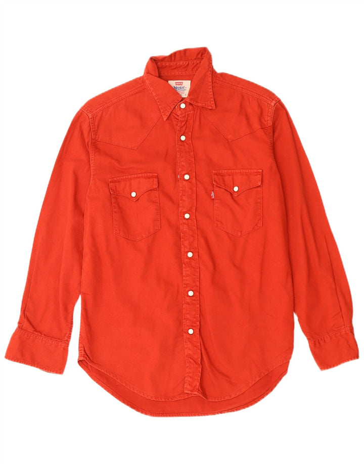 Camisa masculina LEVI'S pequena de algodão vermelho
