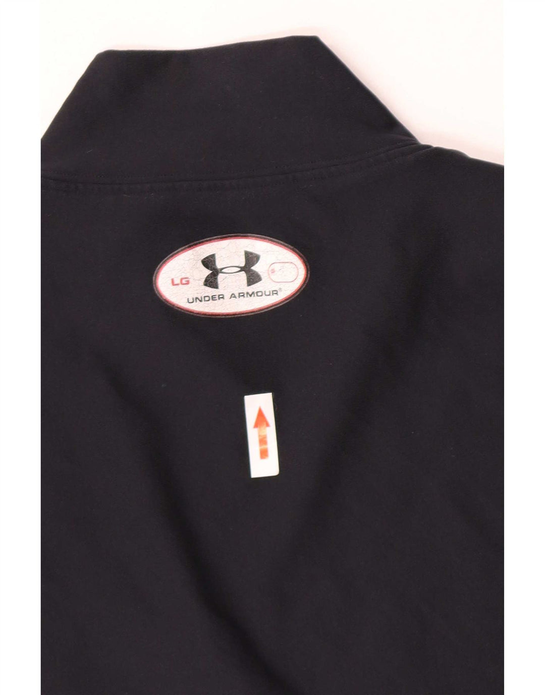 Top feminino Under Armour manga comprida UK 14 grande azul marinho nylon