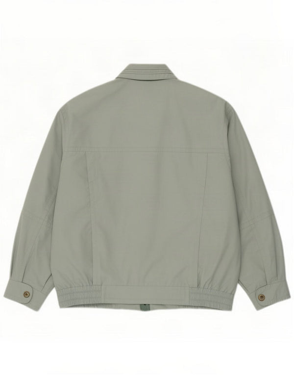Vintage Mens Bomber Jacket UK 44 2XL Poliéster Verde