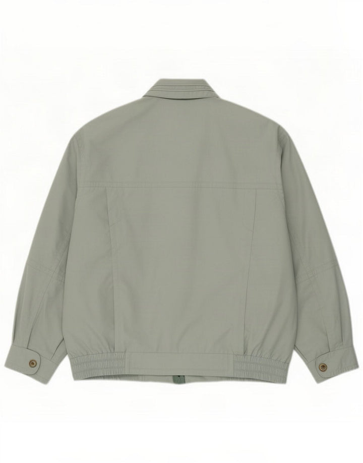 Vintage Mens Bomber Jacket UK 44 2XL Poliéster Verde
