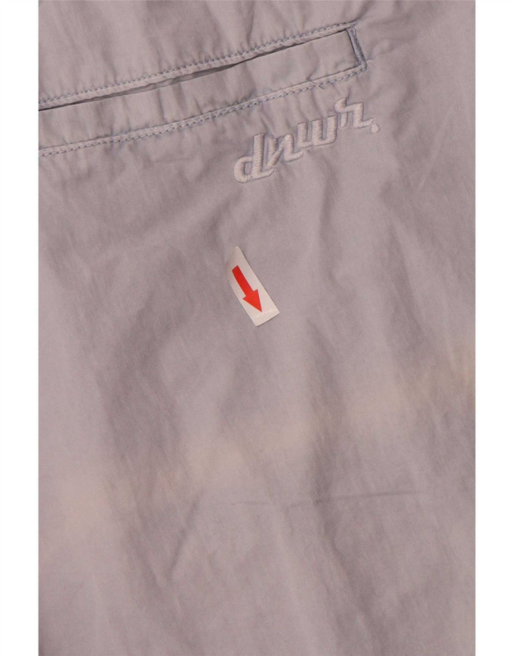 Zara Mens Cargo Shorts Médio W31 Cinza Algodão