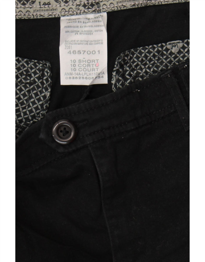 LEE Womens Straight Suit Trousers US 10 Large W34 L28 Black Cotton Vintage Lee and Second-Hand Lee from Messina Hembry 