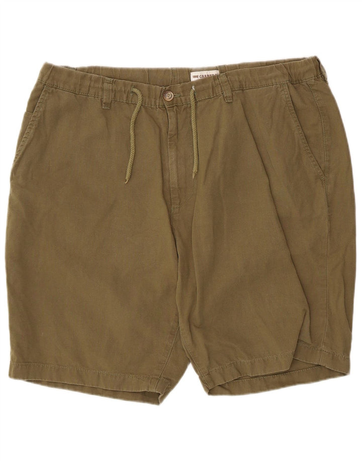 Shorts Chino Masculino Carrera XL W38 Algodão Cáqui