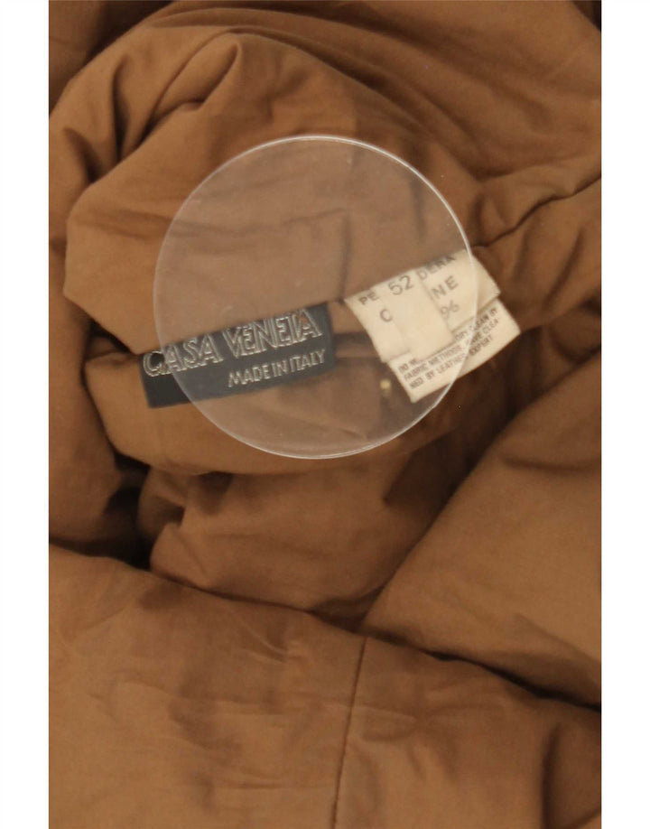 Casa Veneta Casaco de couro masculino IT 52 XL Bege