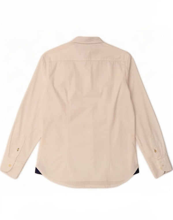 Camisa masculina Refrigiwear pequena de algodão branco