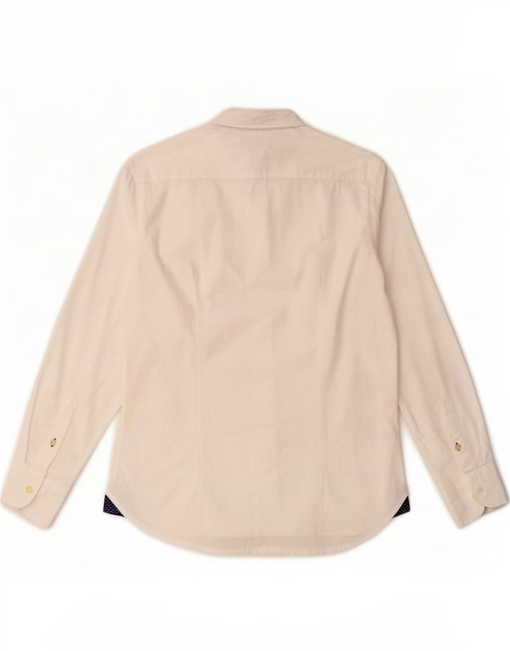 Camisa masculina Refrigiwear pequena de algodão branco