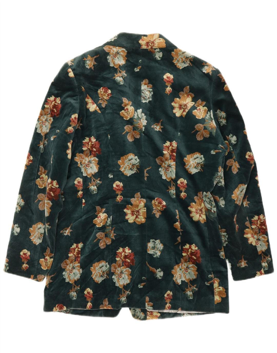 Jaqueta blazer feminina com estampa de selva KENZO EU 40 designer verde médio