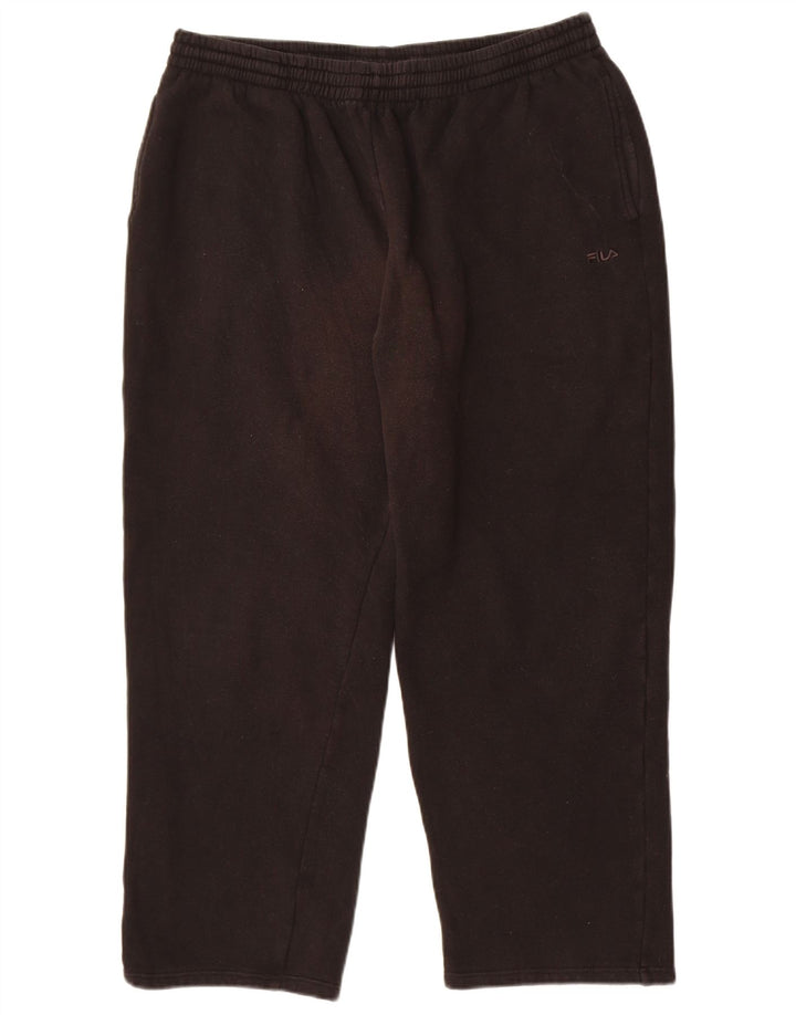 Calça de treino masculina Fila XL preto algodão