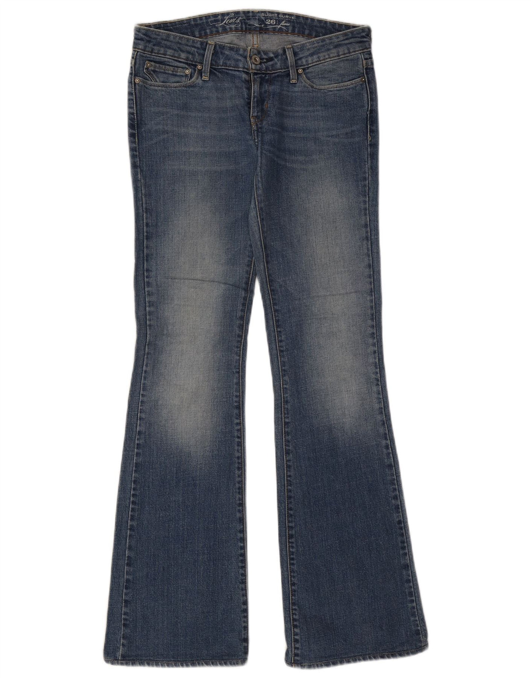 Calça jeans feminina LEVI'S Slight Curve Bootcut W26 L32 algodão azul