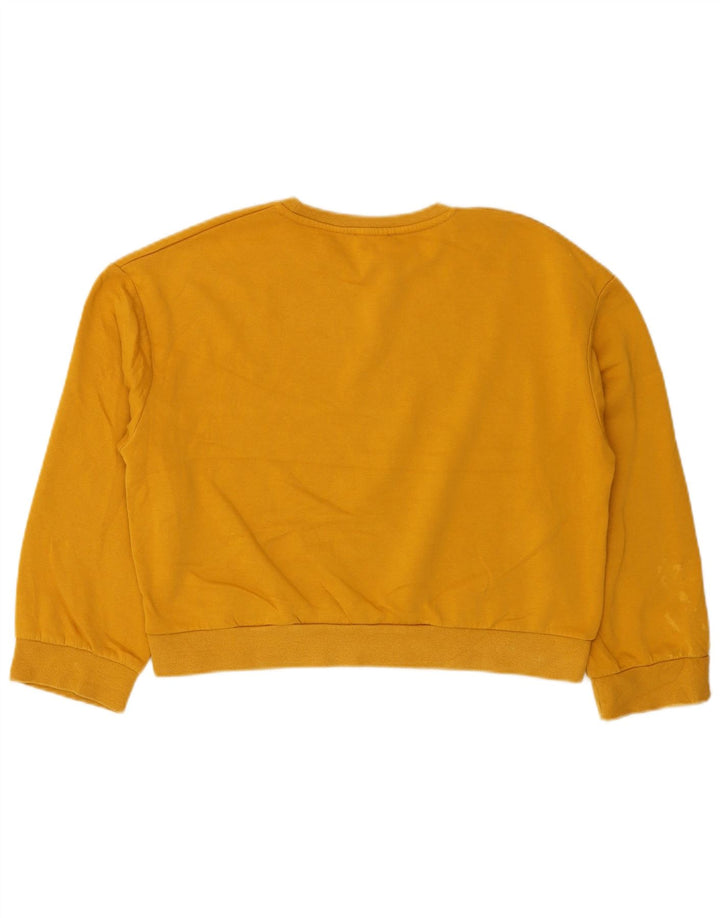 Zara Womens Oversized Sweatshirt Jumper Reino Unido 10 Pequeno Amarelo