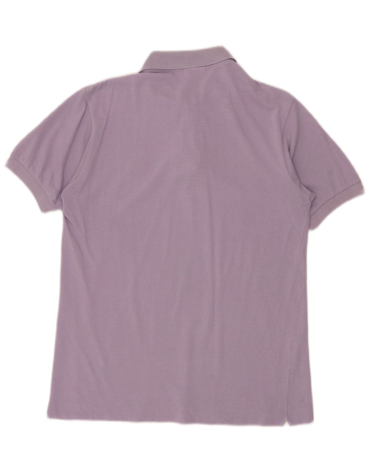 Camisa polo masculina Lacoste tamanho 3 pequeno algodão roxo