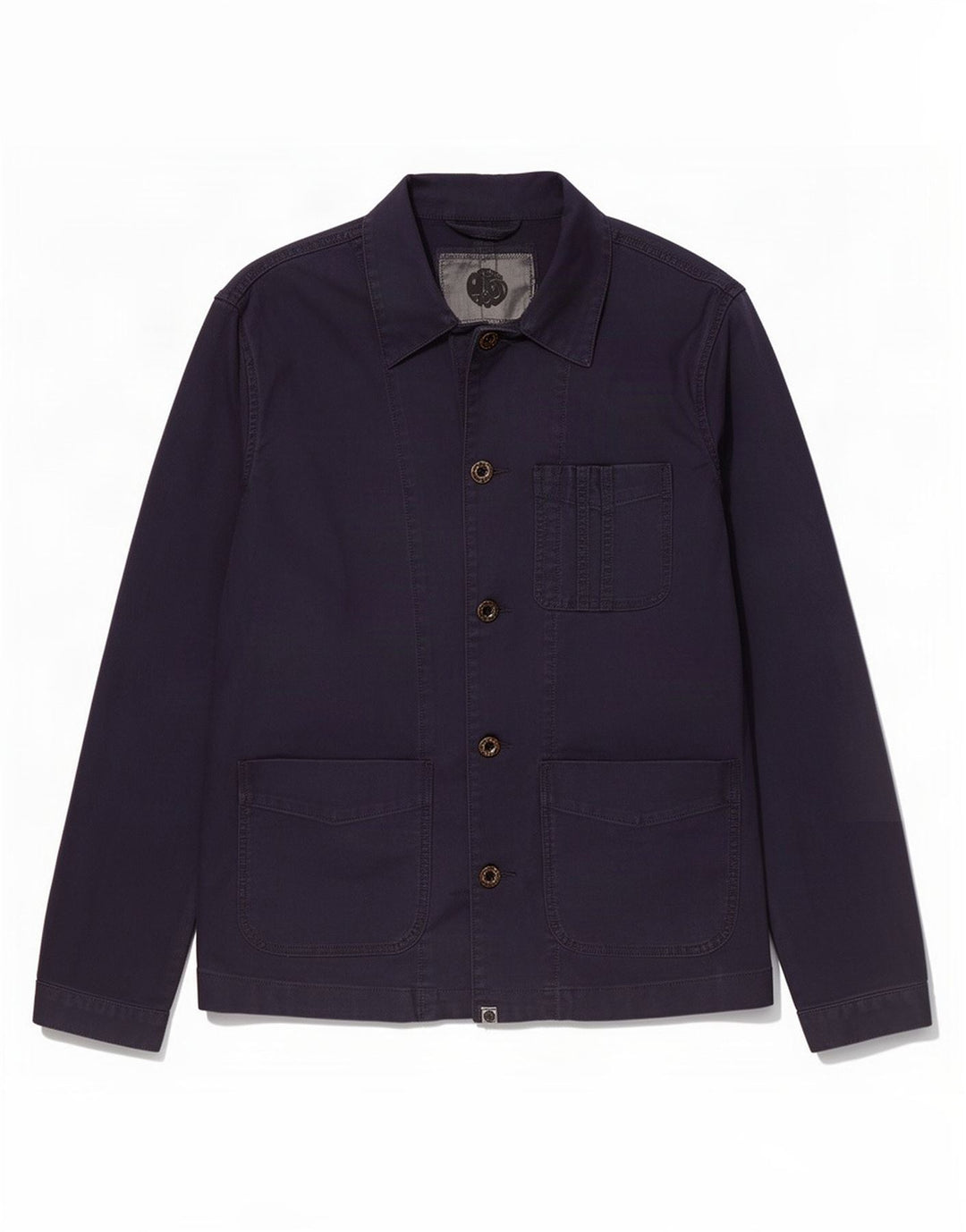 Jaqueta utilitária masculina Pretty Green UK 40 grande algodão azul marinho