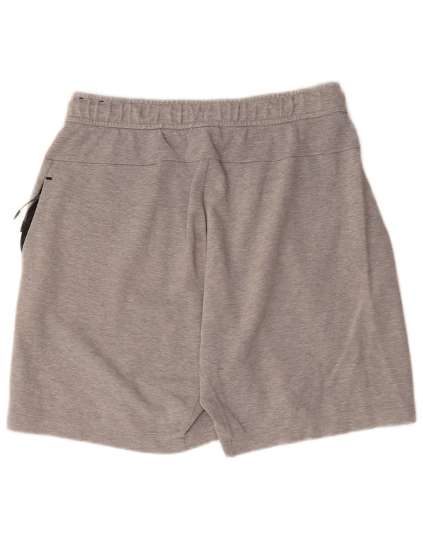 Shorts esportivos masculinos Nike médio cinza manchado de algodão