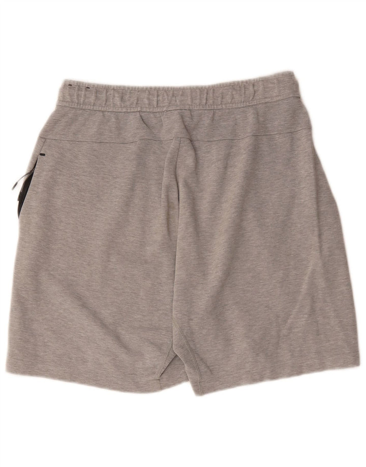 Shorts esportivos masculinos Nike médio cinza manchado de algodão