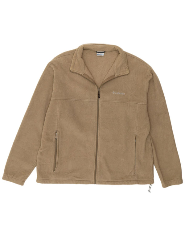 Jaqueta de lã masculina Columbia UK 44 2XL poliéster bege