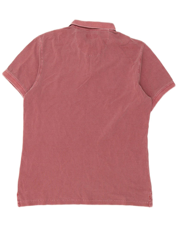 Camisa polo masculina Barbour grande algodão vermelho