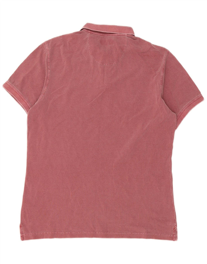 Camisa polo masculina Barbour grande algodão vermelho