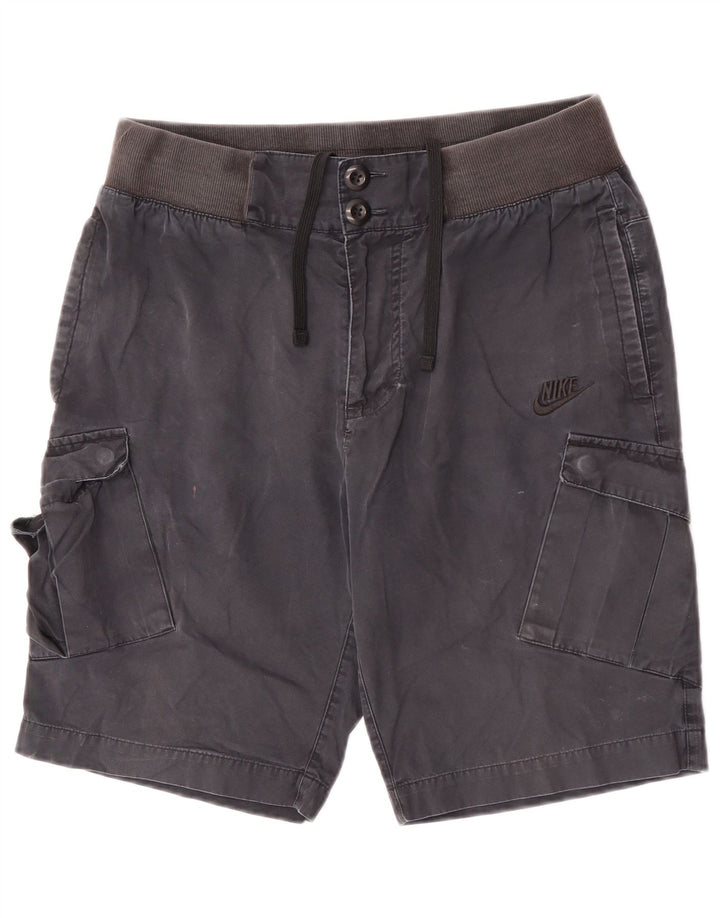 Nike Mens Cargo Shorts Médio W32 Azul Marinho Algodão