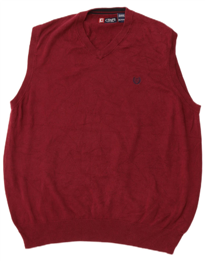 Regata masculina CHAPS colete 2XL algodão marrom