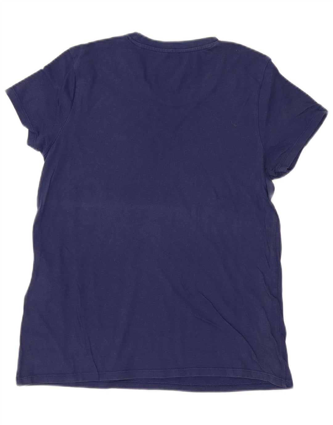 Camiseta feminina LEVI'S UK 12 algodão azul marinho médio