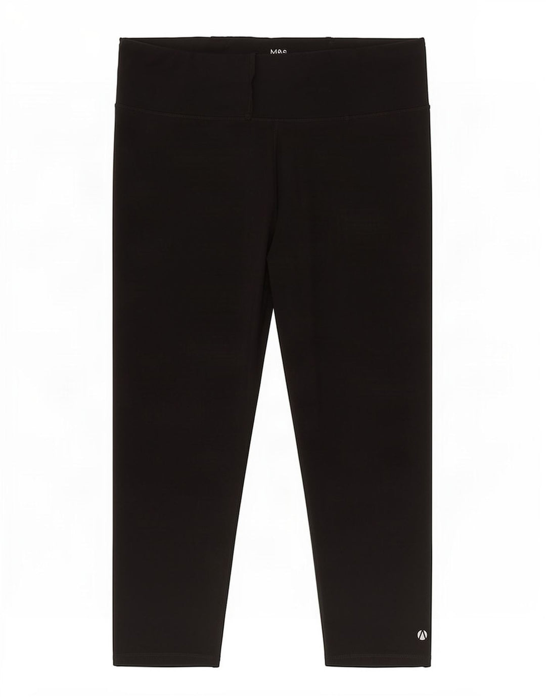 Leggings capri femininas Marks & Spencer Reino Unido 20 2XL poliéster preto