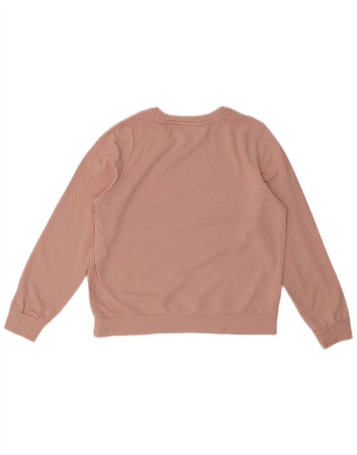 Suéter feminino Marks & Spencer Reino Unido 14 grande algodão rosa