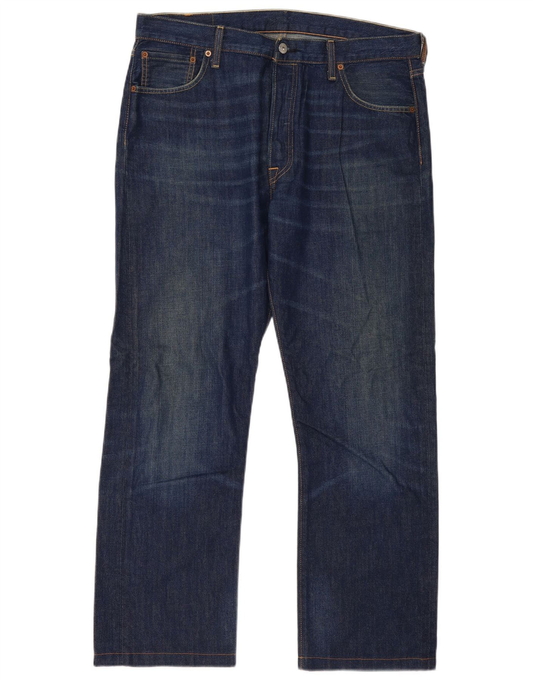 Levi's Masculino 501 Straight Jeans W36 L30 Azul Algodão