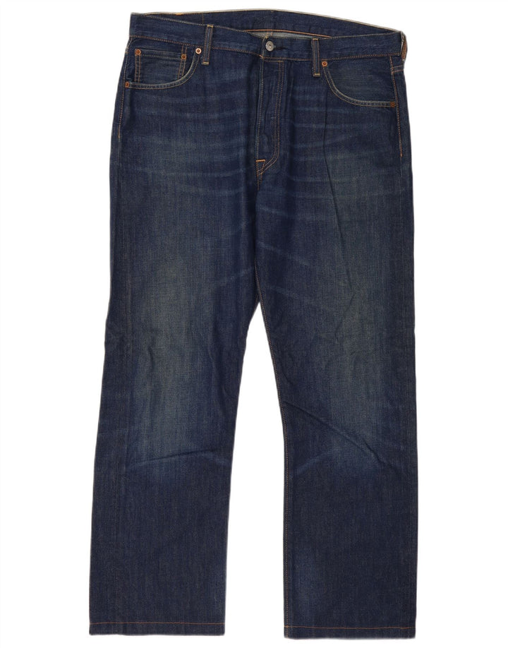 Levi's Masculino 501 Straight Jeans W36 L30 Azul Algodão