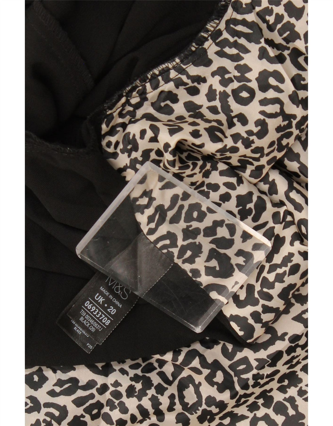 Jaqueta blazer feminina MARKS & SPENCER manga 3/4 aberta Reino Unido 20 2XL preta