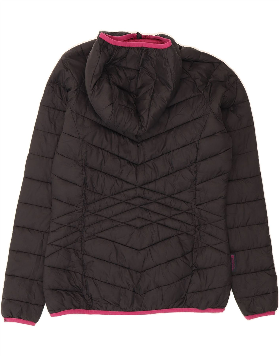 MOUNTAIN WAREHOUSE Womens Hooded Padded Jacket UK 10 Small Black Nylon Vintage Mountain Warehouse and Second-Hand Mountain Warehouse from Messina Hembry 