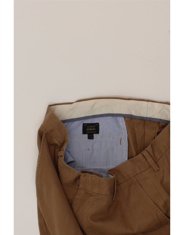 J. CREW Mens BOWERY Slim Chino Trousers W33 L30  Brown Cotton Vintage J. Crew and Second-Hand J. Crew from Messina Hembry 