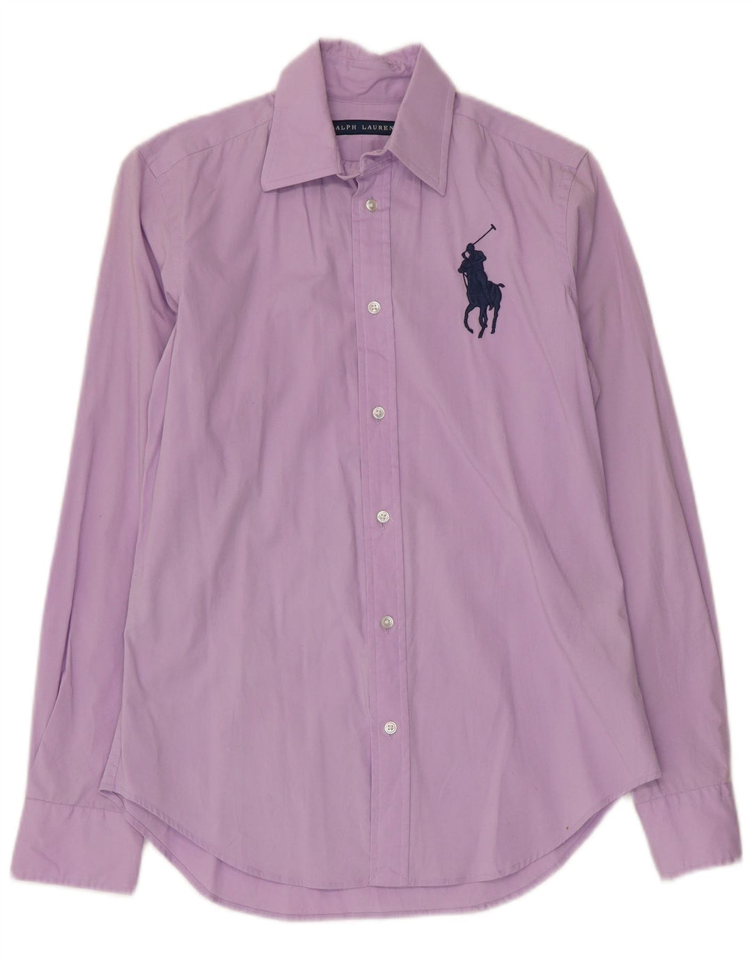 Camisa feminina Ralph Lauren EUA 6 algodão roxo médio