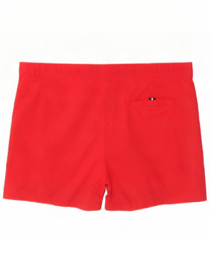 Tommy Hilfiger Shorts de natação masculino gráfico grande poliéster vermelho