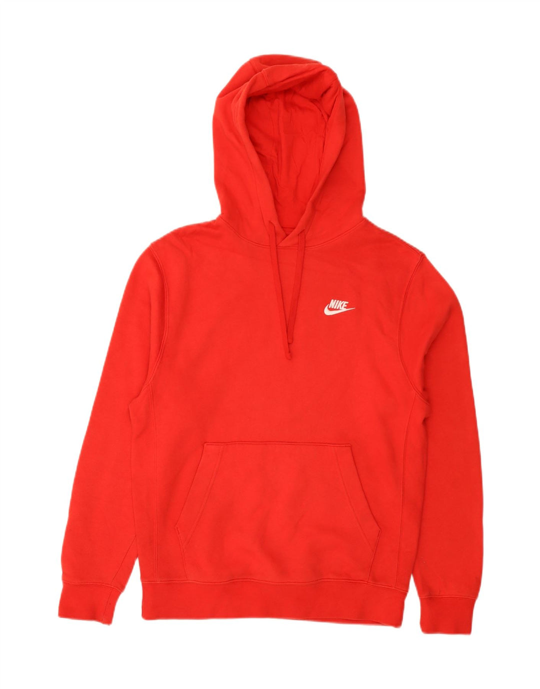 Nike Mens Hoodie Jumper Pequeno Algodão Vermelho
