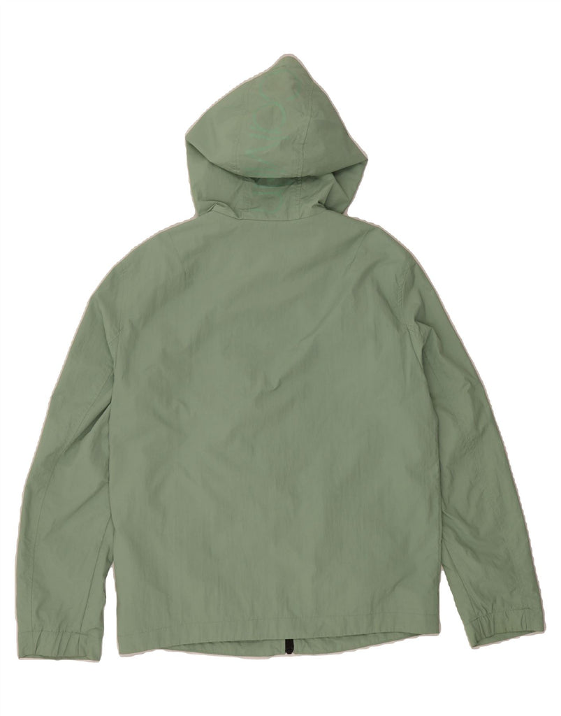 CALVIN KLEIN Mens Hooded Bomber Jacket UK 36 Small Green Polyamide Vintage Calvin Klein and Second-Hand Calvin Klein from Messina Hembry 