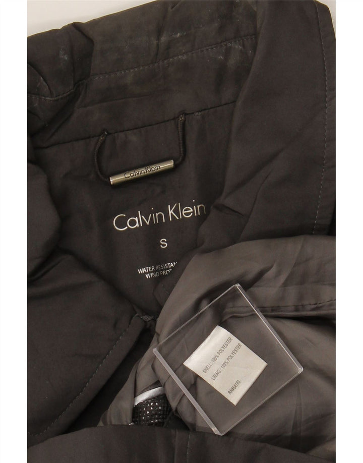 Jaqueta utilitária masculina CALVIN KLEIN Reino Unido 36 poliéster cinza pequeno