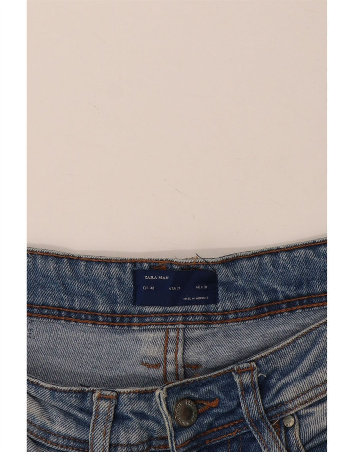 Zara Mens Slim Jeans EU 40 Médio W31 L27 Azul