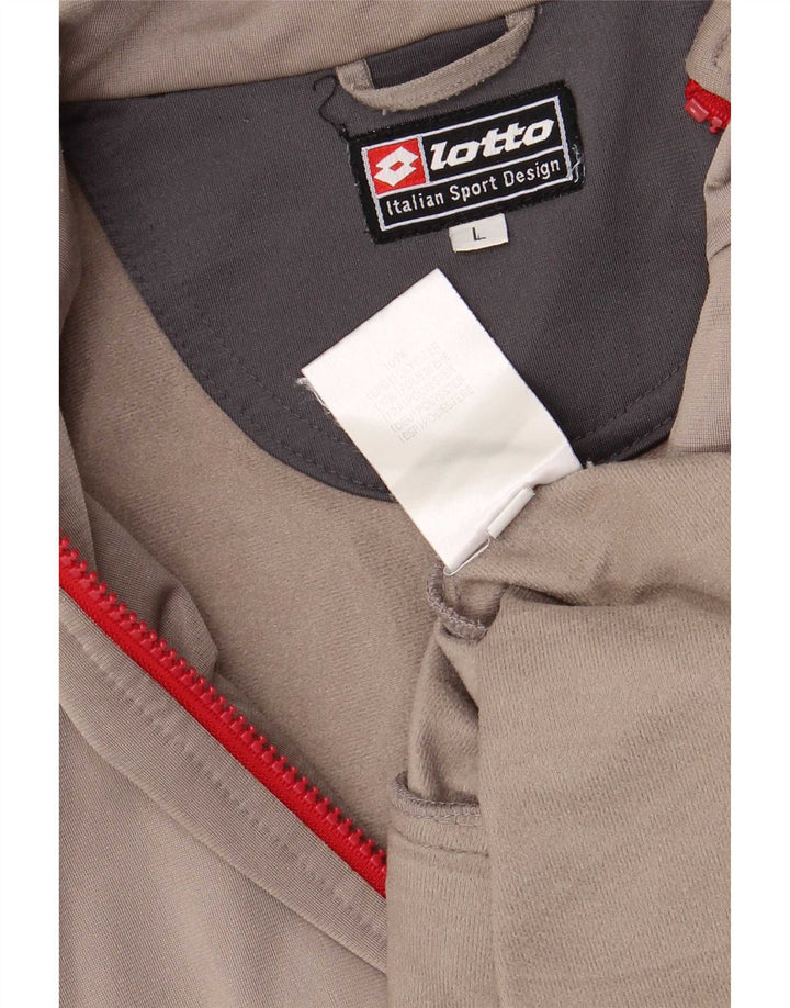 Lotto Mens Regular Fit Treino Top Jaqueta Grande Cinza Poliéster Esportes