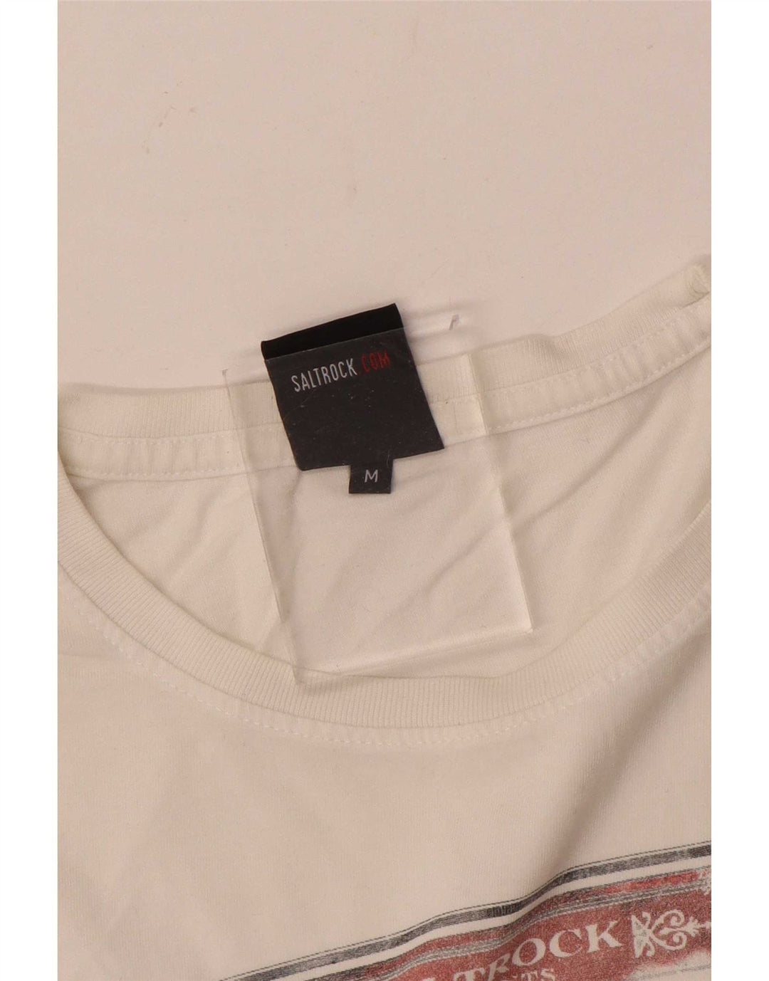 Camiseta masculina gráfica Saltrock Top médio branco