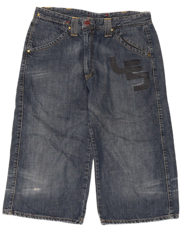 Bermuda masculina jeans gráfica Levi's médio W32 algodão azul