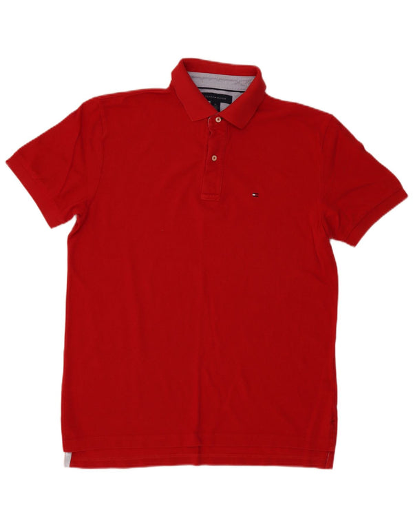 Camisa polo masculina Tommy Hilfiger médio algodão vermelho