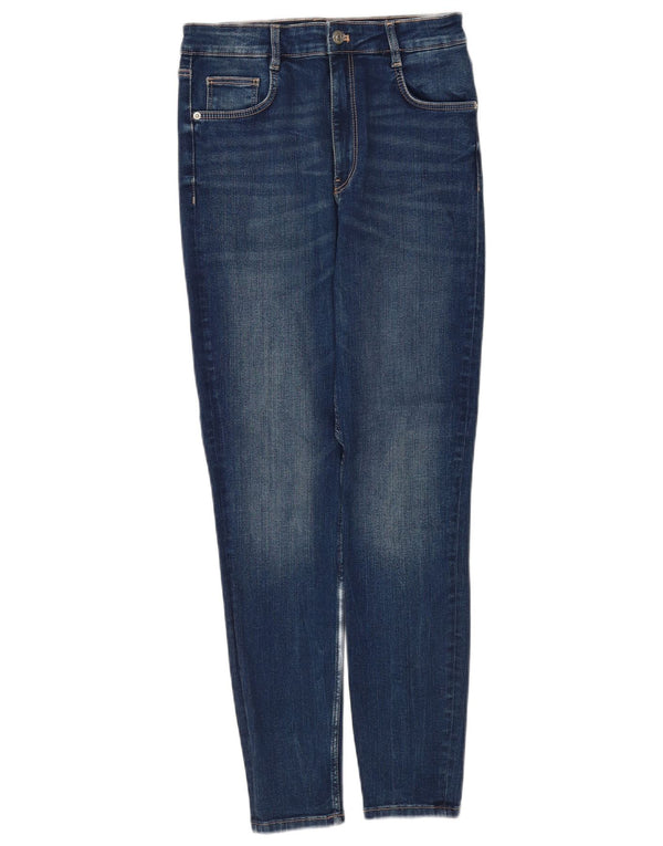 Zara Womens Slim Jeans EU 40 Médio W30 L28 Azul Algodão