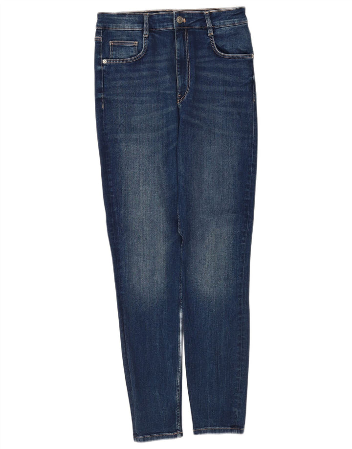 Zara Womens Slim Jeans EU 40 Médio W30 L28 Azul Algodão