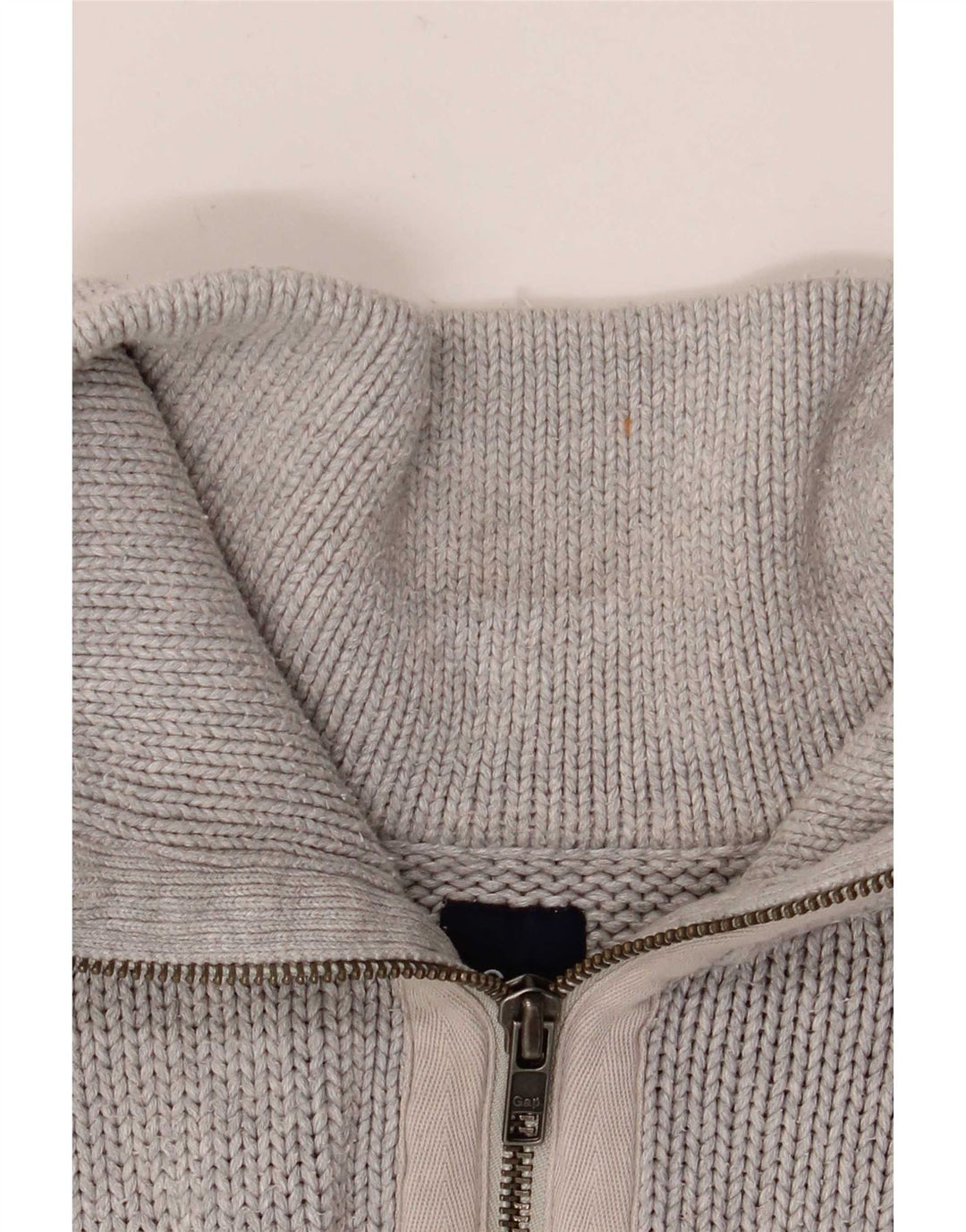 Suéter masculino Gap com zíper e gola XL algodão cinza