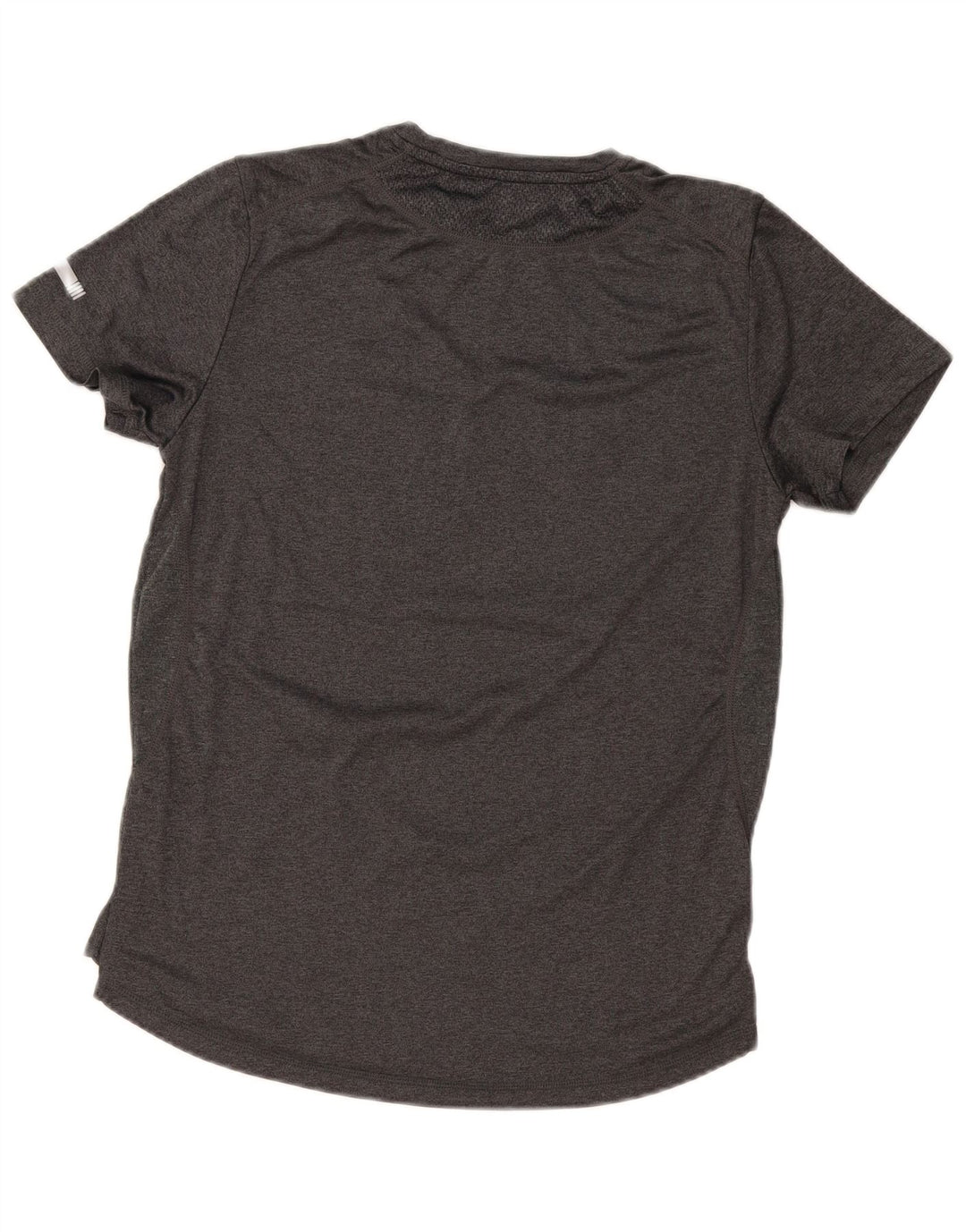 Camiseta masculina Ellesse Slim Fit com estampa gráfica pequena cinza poliéster