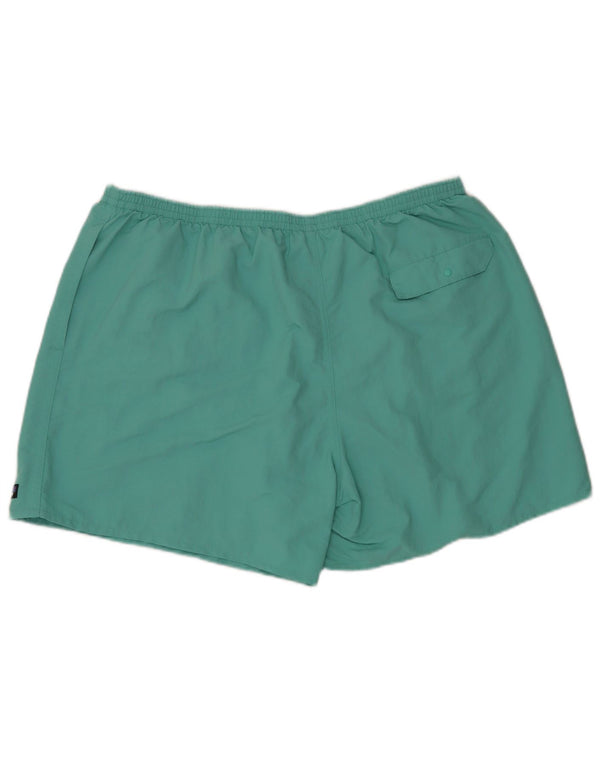 Shorts esportivos masculinos Patagonia 2XL poliéster turquesa