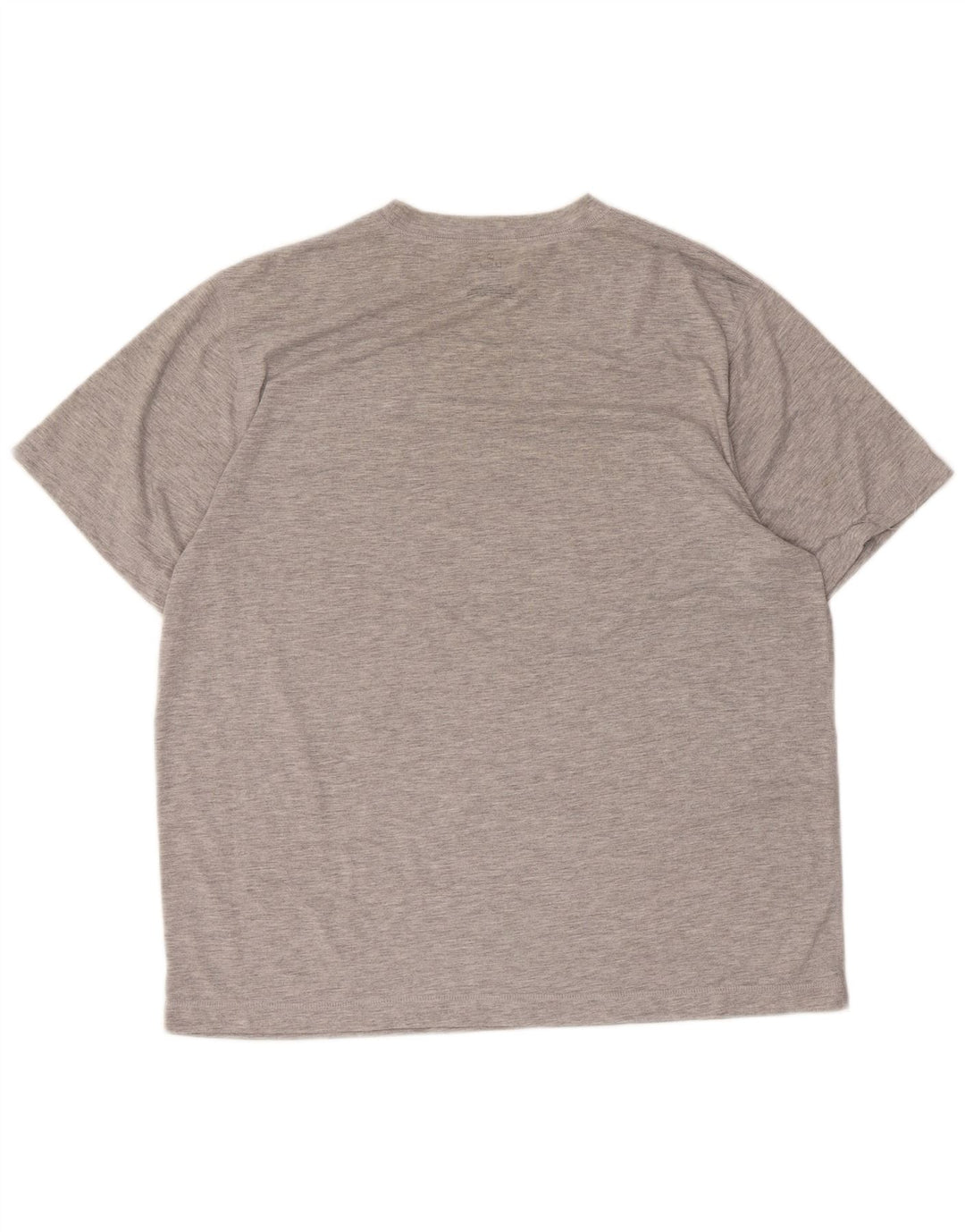 Camiseta masculina L.L.Bean Top poliéster manchado cinza médio