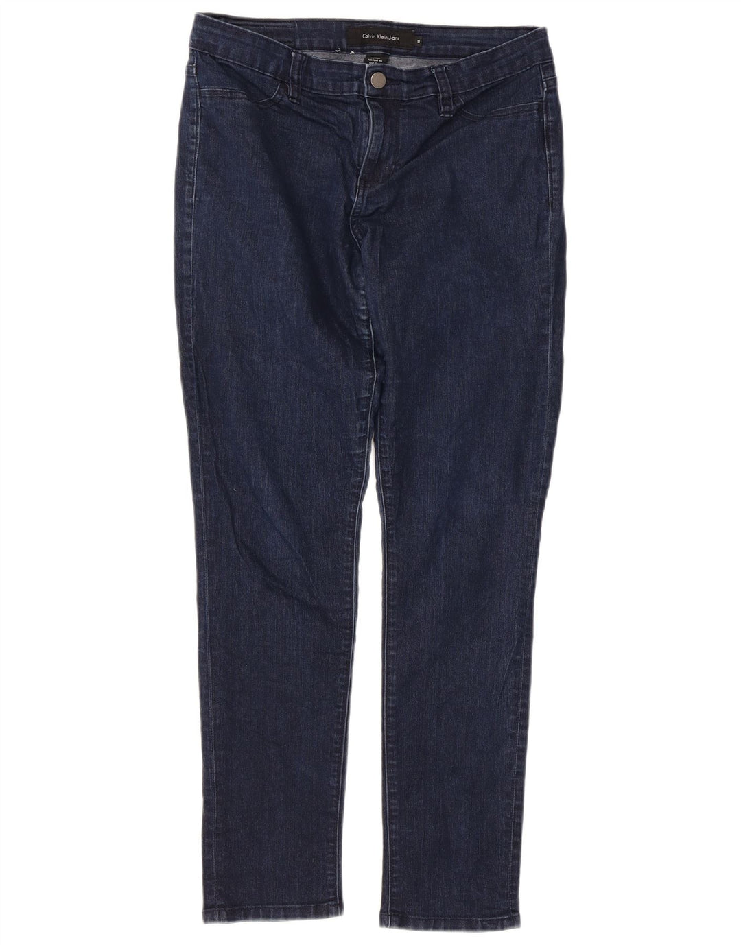 Calvin Klein Jeans Feminino Slim Jeans US 10 Médio W32 L29 Azul Marinho Algodão