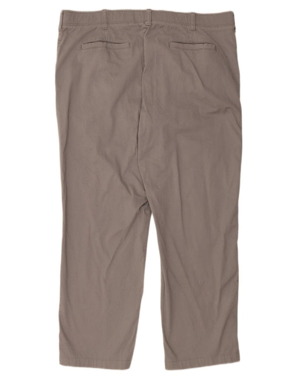LEE Mens X-treme Comfort Straight Chino Trousers W42 L32 Grey Cotton