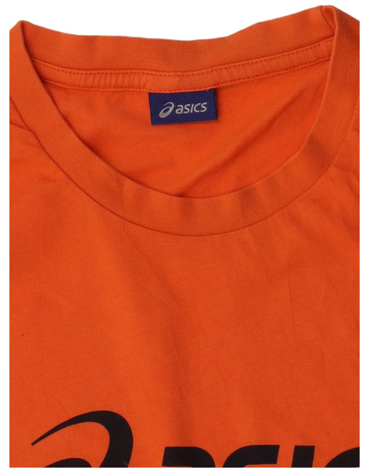 Camiseta Asics Masculina Graphic Top XL Laranja Algodão